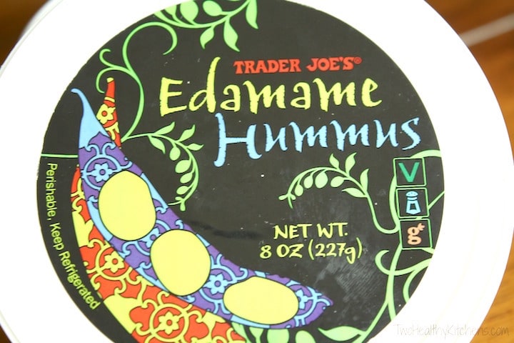 Edamame Hummus Recipe {www.TwoHealthyKitchens.com}