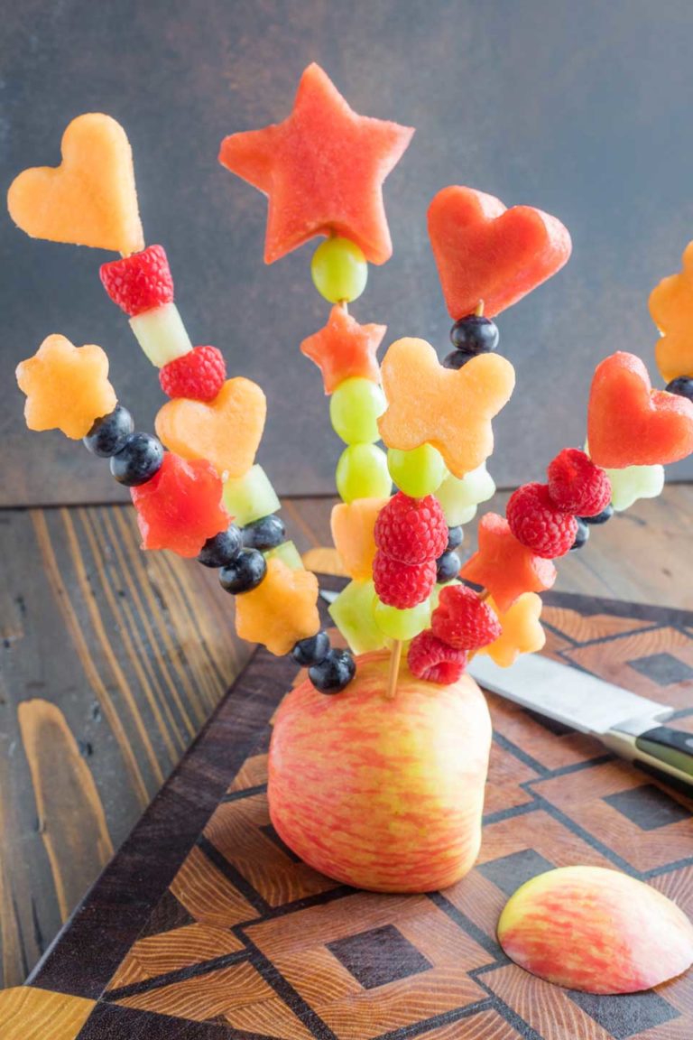 How to Make Fruit Kabobs and DIY Fruit Bouquets