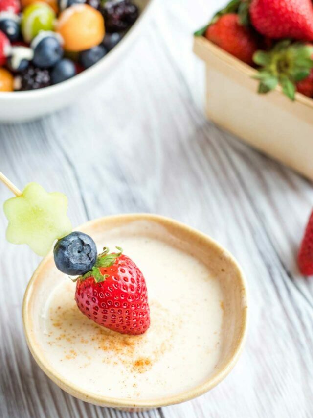 Healthy Sugared-Vanilla Yogurt Fruit Dip Story