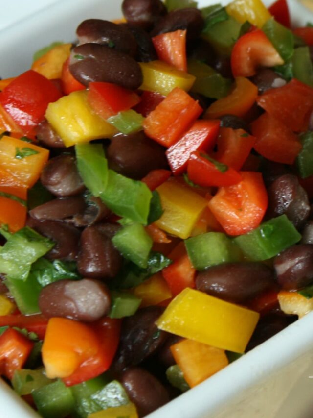 Quick and Easy Salsa With Rainbow Peppers Story