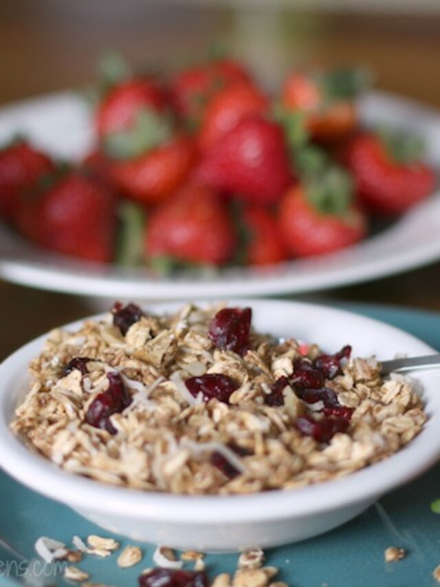 Healthy Applesauce Granola Story