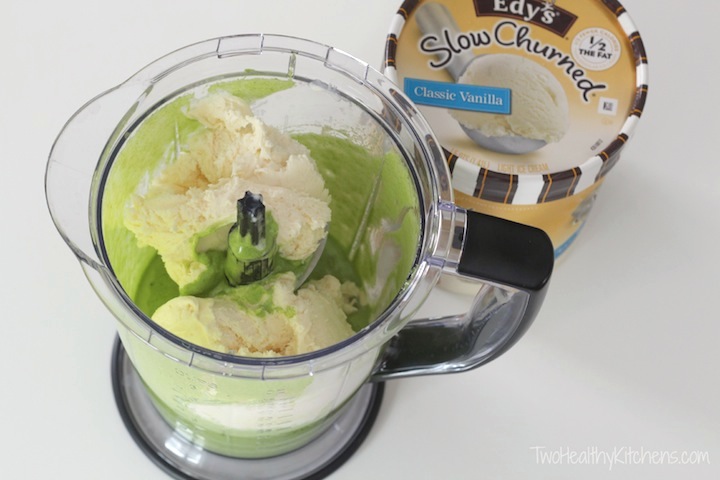 A Healthier Take on the Shamrock Shake (Surprise Superfood Ingredient!) {from Two Healthy Kitchens}