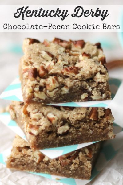 Kentucky Derby Chocolate-Pecan Cookie Bars