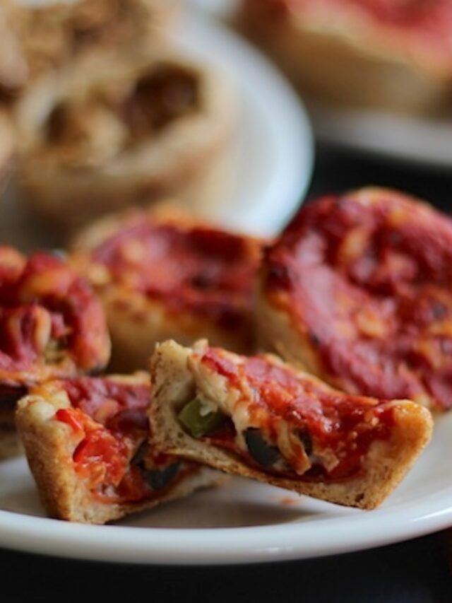 Mini Deep Dish Pizzas Story