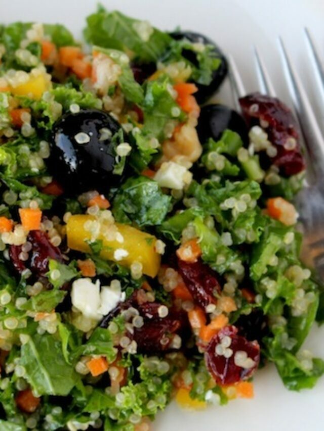 Best Kale Chopped Salad with Berries and Freekeh Story