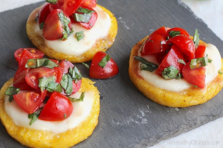 Grilled Polenta with Fresh Mozzarella and Balsamic Tomatoes Story