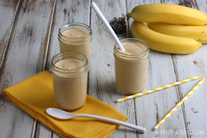"The Elvis" Peanut Butter-Banana Smoothie Recipe {TwoHealthyKitchens.com}