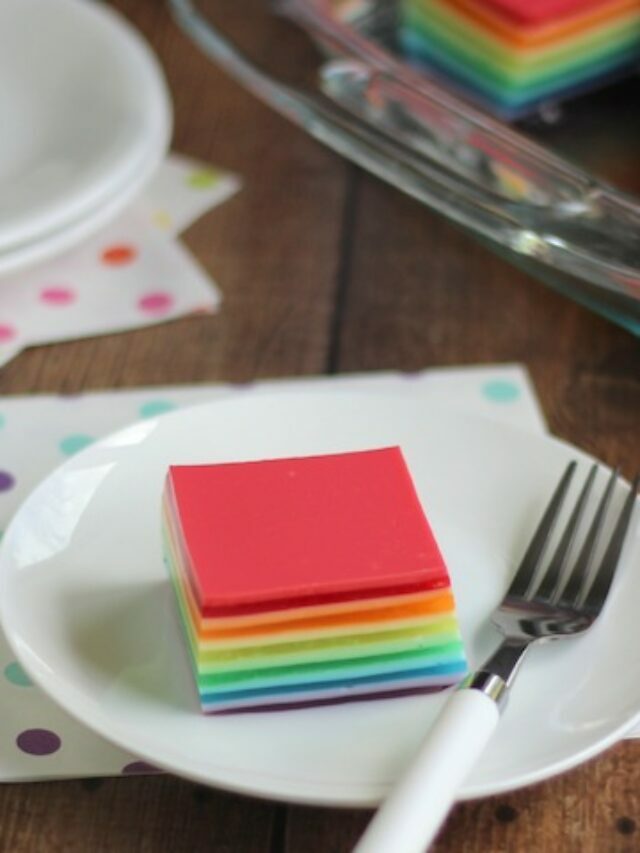 Layered Rainbow Jell-O Salad Story