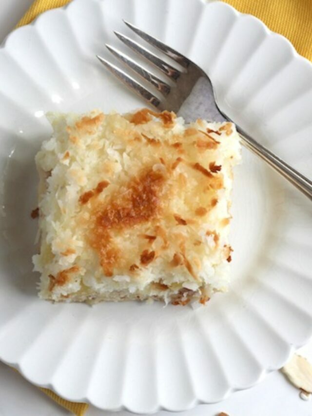 Easy Tropical Angel Food Cake with Pineapple and Toasted Coconut Story