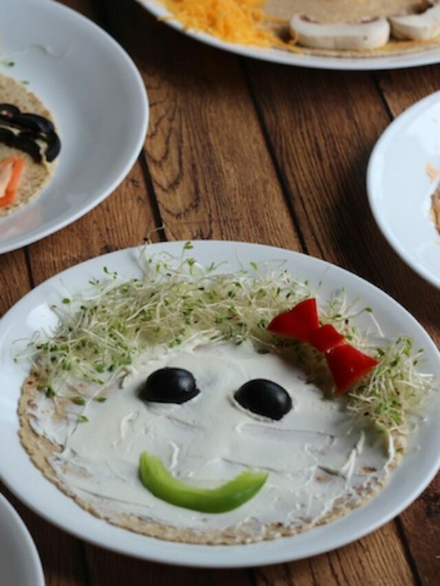 “Veggie Faces” No-Bake Vegetable Pizzas and Wraps Story