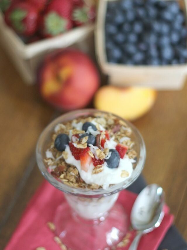 Healthy Yogurt Parfait Party Snacks Story