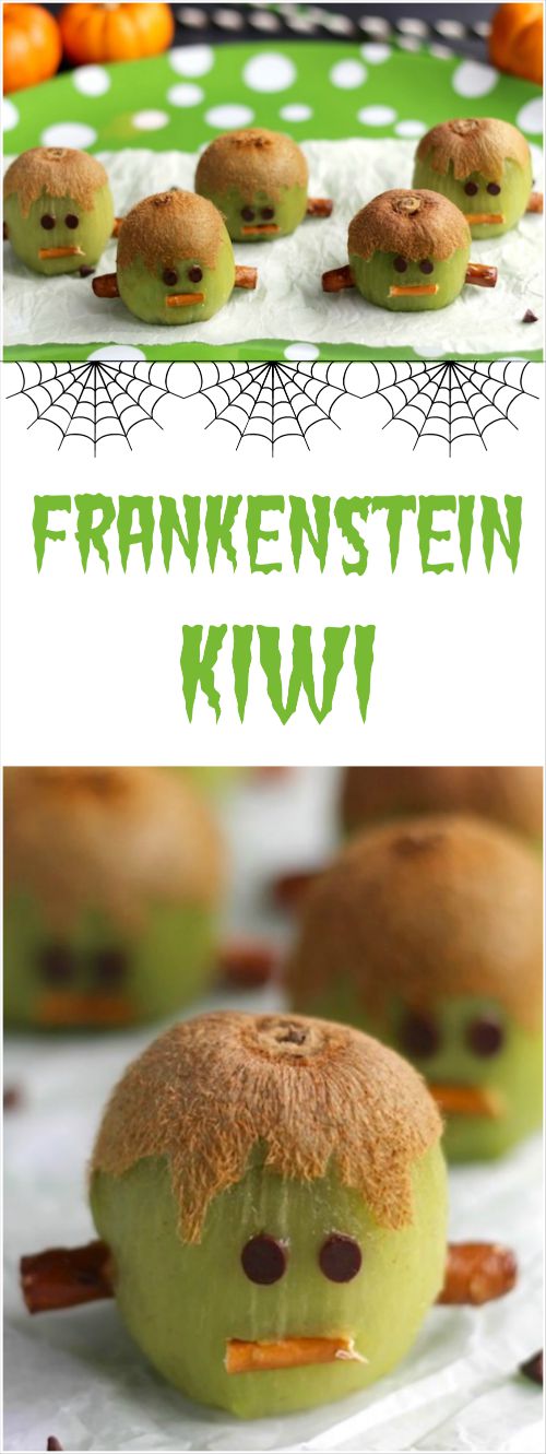 Frankenstein Kiwis Recipe – (Another!) Healthy Halloween Treat {www.TwoHealthyKitchens.com}