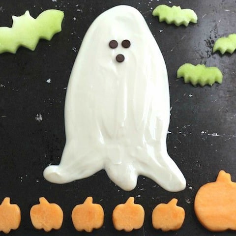 Ghostly Halloween Fruit Dip square