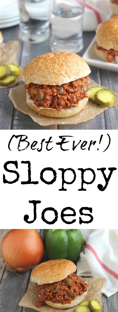 Best Ever Sloppy Joes Recipe {www.TwohealthyKitchens.com}
