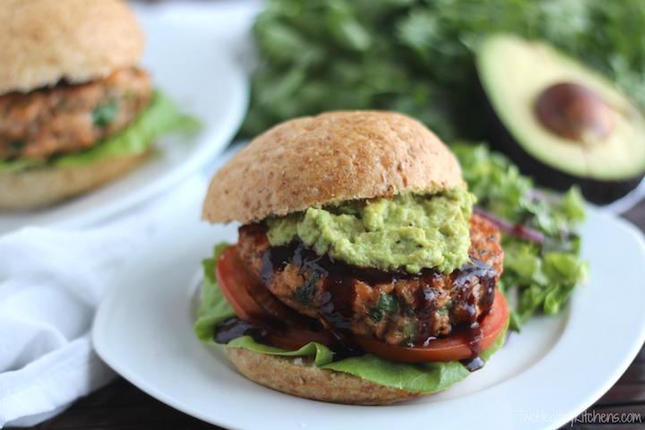 Salmon Burgers With Avocado - Kim's Cravings