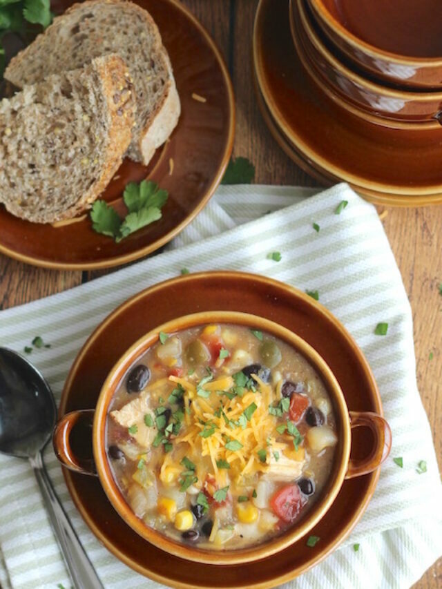 Southwestern Corn Chowder with Chicken and Green Chiles Story