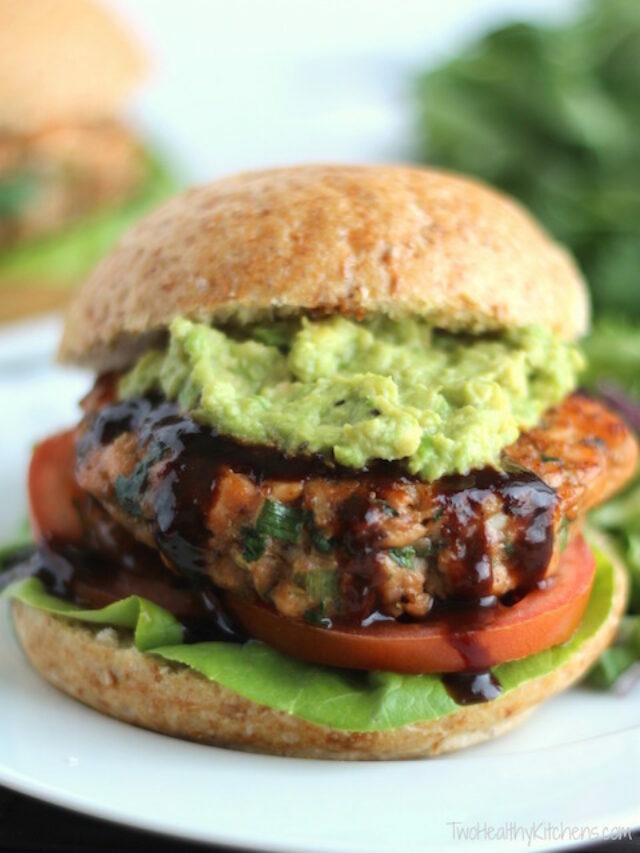 Asian Salmon Burgers with Avocado and Hoisin Sauce Recipe Story