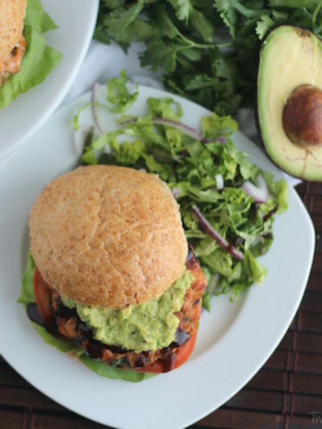 Salmon Burgers with Avocado and Hoisin Sauce Story