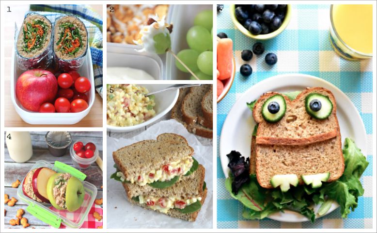 Easy, Healthy Kids' Lunch Ideas (A Whole Month of Fun Lunch Box Recipes!) {www.TwoHealthyKitchens.com}