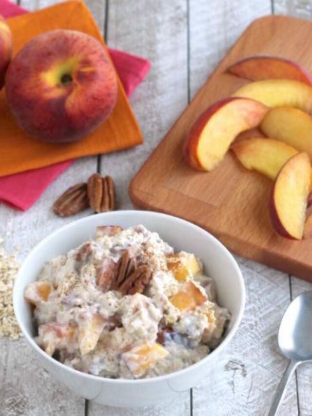 No-Cook Praline Peach Instant Oatmeal Story