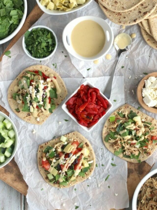 Mediterranean Crock-Pot Chicken Taco Bar Story