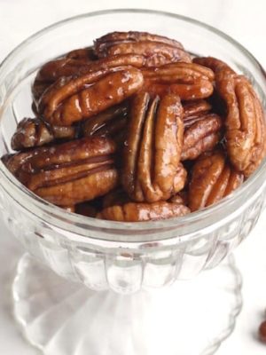 Easy Candied Pecans Just 5 Minutes And 4 Ingredients