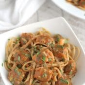 Super-Fast Asian Salmon Pasta with Easy Peanut Sauce