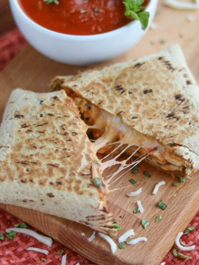 Easy Chicken Parmesan Wraps Story