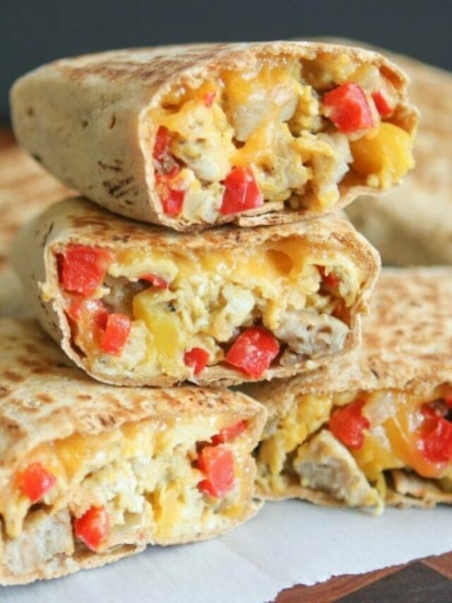 Chicken-Apple Sausage Breakfast Burritos (Freezable Make-Ahead!) Story