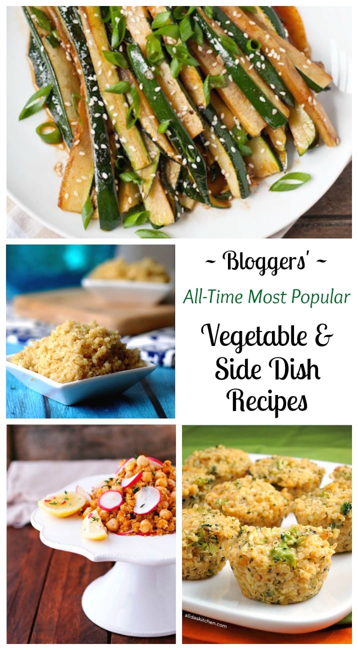 These all-time best side dish and vegetable recipes will elevate your meals to superstar status! Easy, healthy and delicious … these sides are crazy-popular for a reason! | www.TwoHealthyKitchens.com