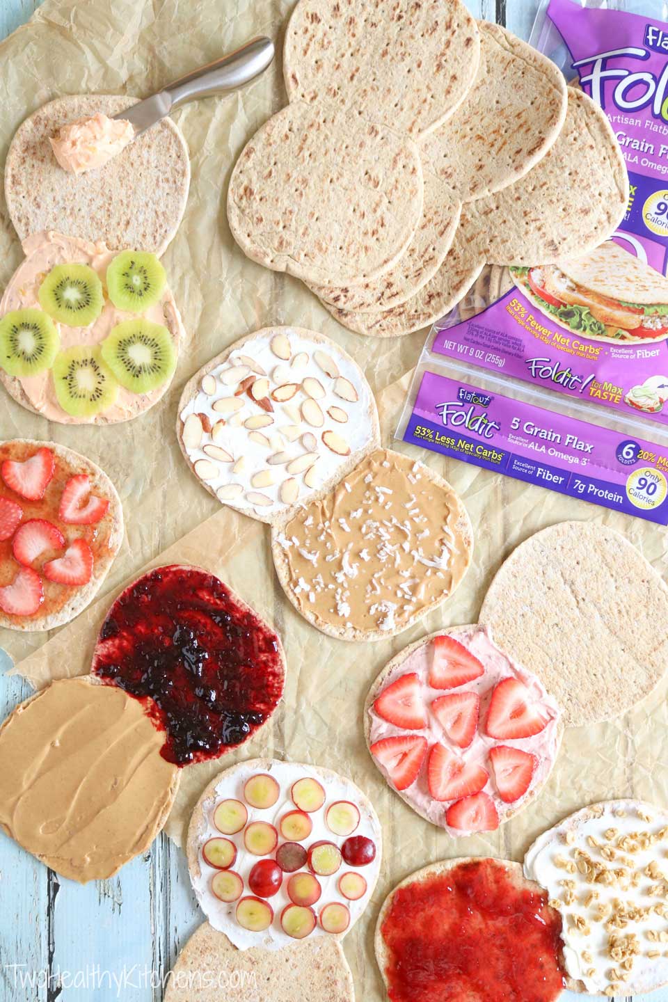 Kids will love this adorable sandwich recipe! Use it as a fun edible art project ... or as a special little lunch box surprise! Choose basic peanut butter and jelly, or one of our other creative filling ideas (even lots of nut-free options for school lunches)! AD | www.TwoHealthyKitchens.com
