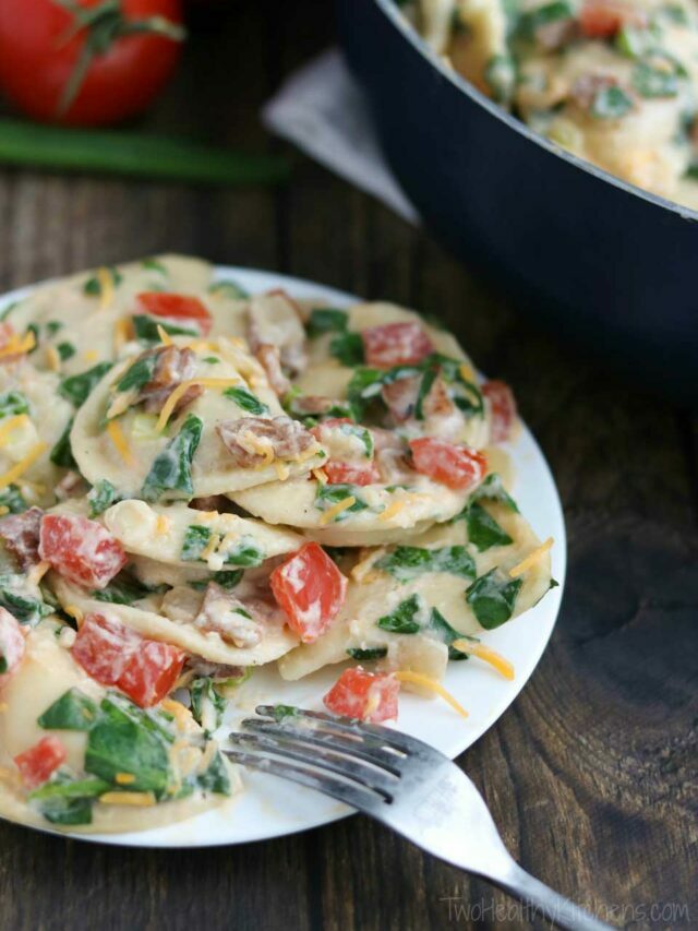 Cheesy BLT Pierogi Skillet Story