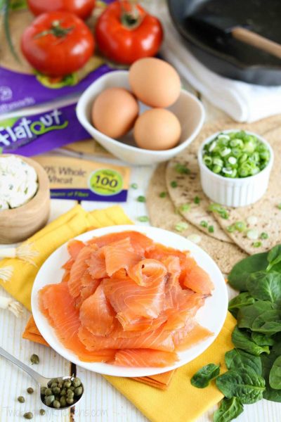 Easy Smoked Salmon Breakfast Wrap - Two Healthy Kitchens