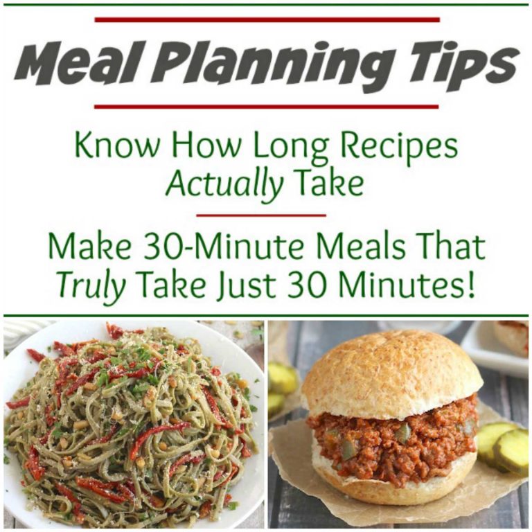 Meal Plan Smarter: Estimating REAL Recipe Prep Times