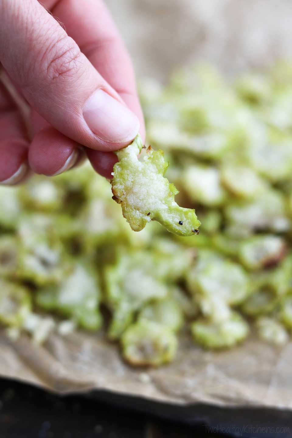 Doesn’t this roasted parmesan broccoli chip look just like a little turtle?!?! How cute!