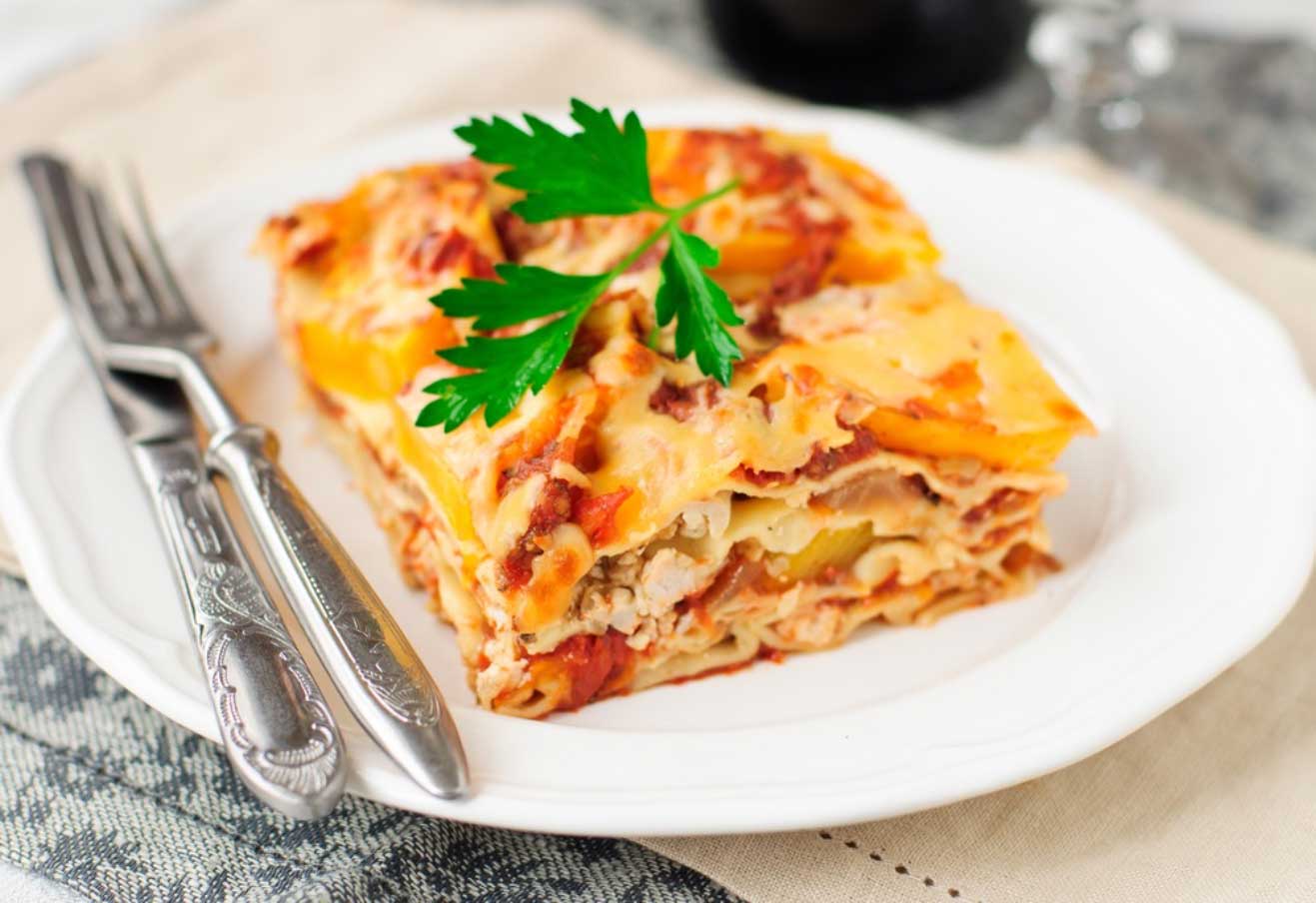 What a fun and playful way to use up leftover turkey! Instant Pot Turkey and Sweet Potato Lasagna is the perfect reason to cook an extra-big bird!