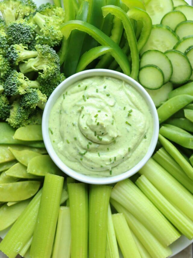 Avocado Ranch Dip with Greek Yogurt Story