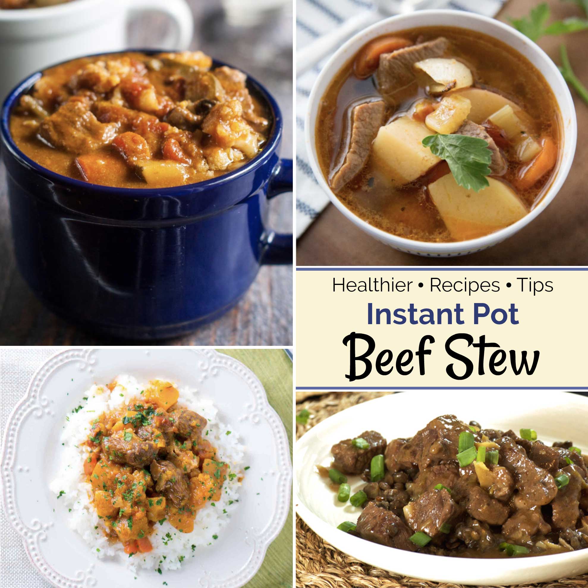 We’ve got a whole list of healthy pressure cooker stew recipes – from leaner beef stews, to chicken, seafood, and even meat-free! Plus, we’ve got tips for how to make your stew healthier and more nutritious!