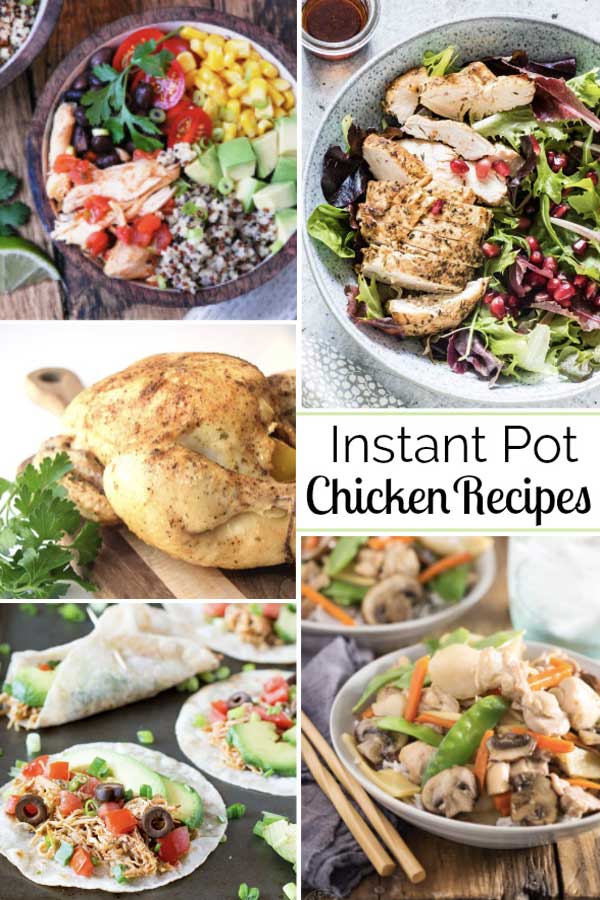 What’s even better than a favorite chicken recipe? How about a healthy chicken recipe that’s also super-easy in your Instant Pot!?! Perfect! These Instant Pot chicken recipes feature all sorts of chicken dinner ideas, from chicken curry to chicken tacos … even how to cook a whole chicken in the Instant Pot! | easy chicken recipes | pressure cooker chicken | chicken breast recipes | chicken thigh recipes | easy dinner recipes | #InstantPot #chicken #pressurecooker | www.TwoHealthyKitchens.com