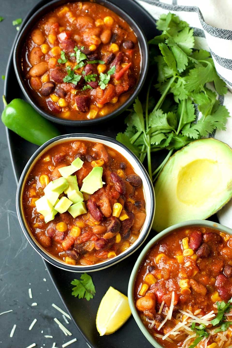 Vegetarian chili loaded with nutritious veggies – YUM! You’ve gotta try this Instant Pot Supersonic Veggie Chili from Silvia at Garden in the Kitchen … and then check out our whole list of 17 Instant Pot Chilis for even more scrumptious ideas!