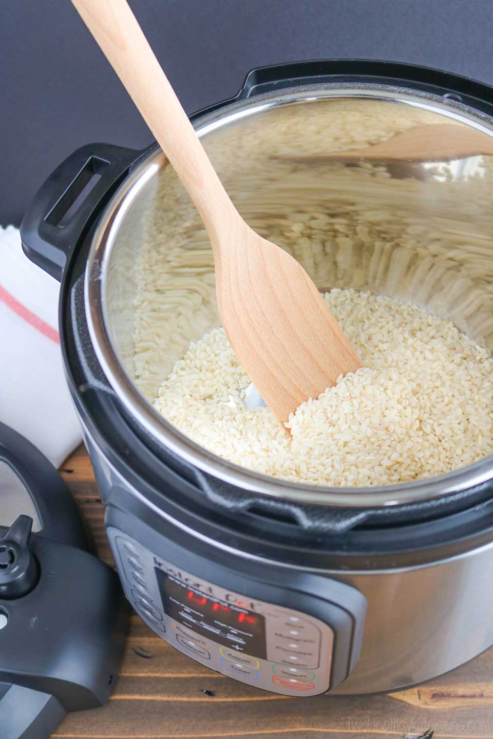 One of the things that Instant Pots can cook is rice. In fact, Instant Pots come with a “Rice” button specifically for the function of serving as a rice cooker. But what else do you do with an Instant Pot? We’ve got lots of ideas to help you get the most out of your electric pressure cooker, and maybe even to help you decide if you should buy an Instant Pot in the first place! | #InstantPot #pressurecooker #pressurecooking #slowcooker | www.TwoHealthyKitchens.com