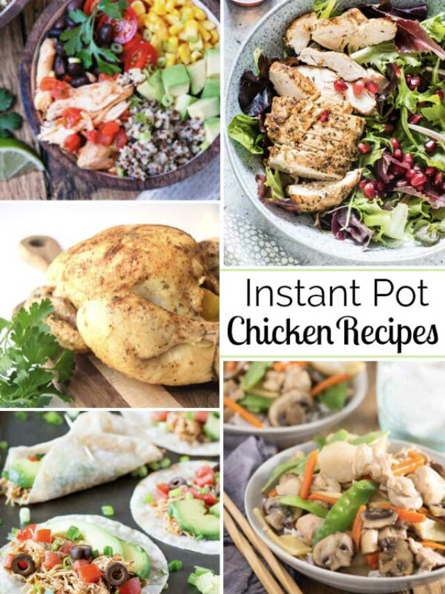 Healthy Instant Pot Chicken Recipes Story - Two Healthy Kitchens