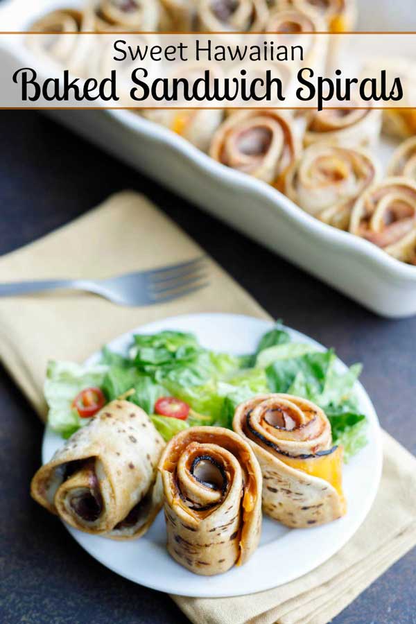 3 recipes in one! So easy, super adaptable, and much healthier, too! These Spiral Hawaiian Roll Sliders are a fun riff on the always-popular baked party sandwiches! And with our variations, you can mix and match for party appetizers, make-ahead dinners, or even grab-and-go snacks and lunches! Impress guests with these party sandwiches or surprise your family with mini sandwiches for dinner! #appetizer #partyfood #sliders #party #sandwiches #healthyrecipes #ham #ad | www.TwoHealthyKitchens.com
