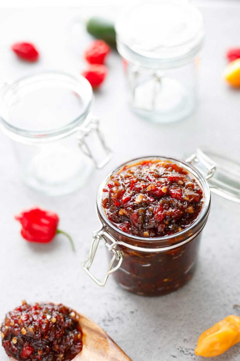 Sweet and Spicy Pepper Relish - Two Healthy Kitchens