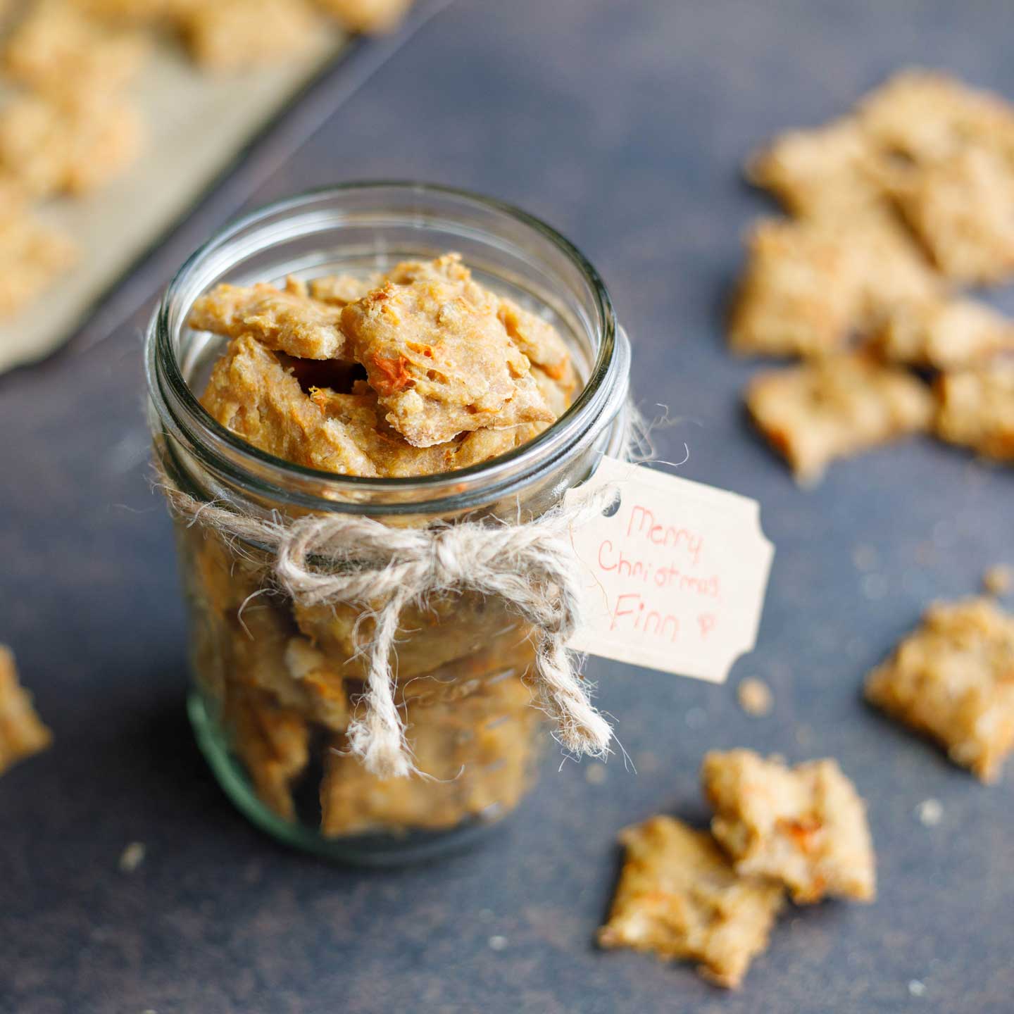 Just 4 simple ingredients (including leftover Thanksgiving turkey, or leftover chicken)! These easy Homemade Dog Treats are the perfect way to use up those leftovers – and they even feature a little pup-pleasing sweetness from sweet potatoes. Picky-dog approved! Even better, though? They freeze beautifully, and make darling DIY holiday gifts for all the special pups in your life!