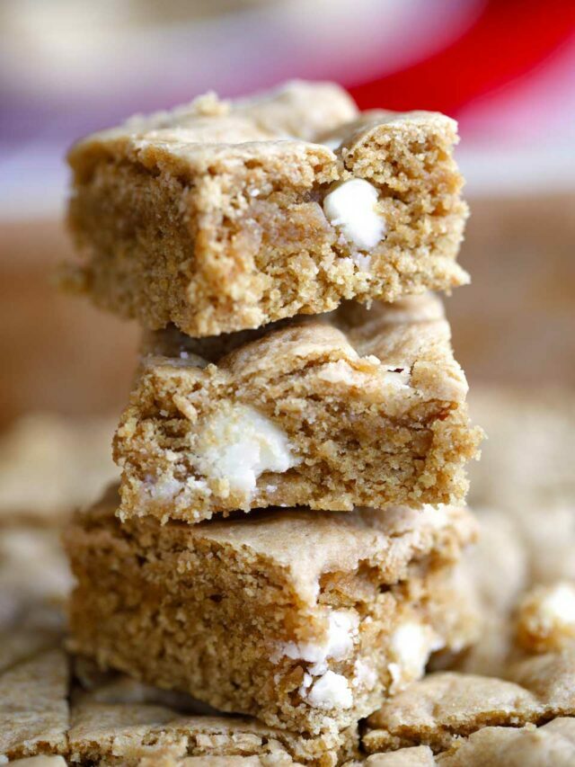 Peppermint-White Chocolate Chickpea Blondies Story