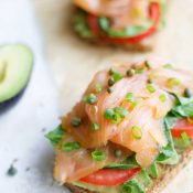 5-Minute Healthy Avocado Toast with Smoked Salmon