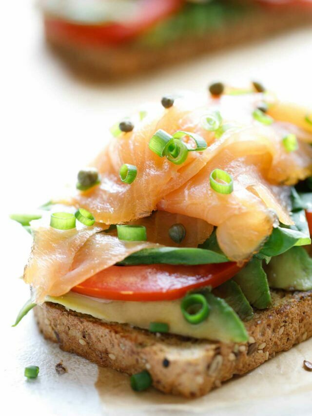 Healthy Avocado Toast with Smoked Salmon Story