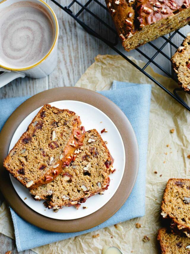 Healthy Whole Wheat Banana Bread with Pecans and Dates Story