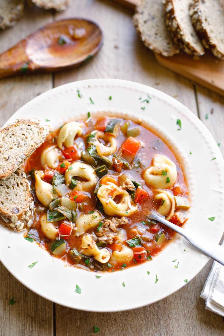 Farmers’ Market Italian Sausage-Tortellini Soup Story